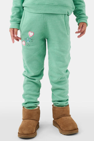 ROLLER RABBIT GREEN KIDS COZY CABIN SWEATPANTS