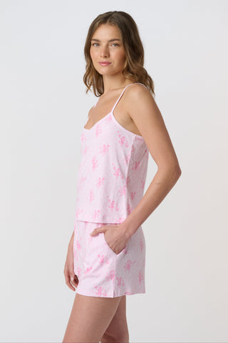 Roller Rabbit Blush Cupid's Kiss Cami Boxer Set
