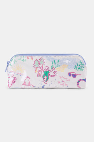 Roller Rabbit Pink Camp RR Makeup Bag
