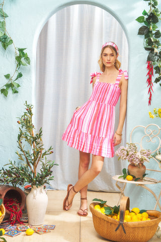 Painted Stripe Delvine Dress