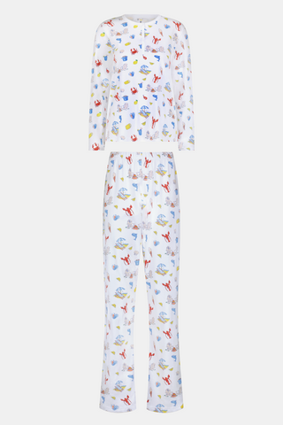 Roller Rabbit Red Catch Of The Day Pajamas