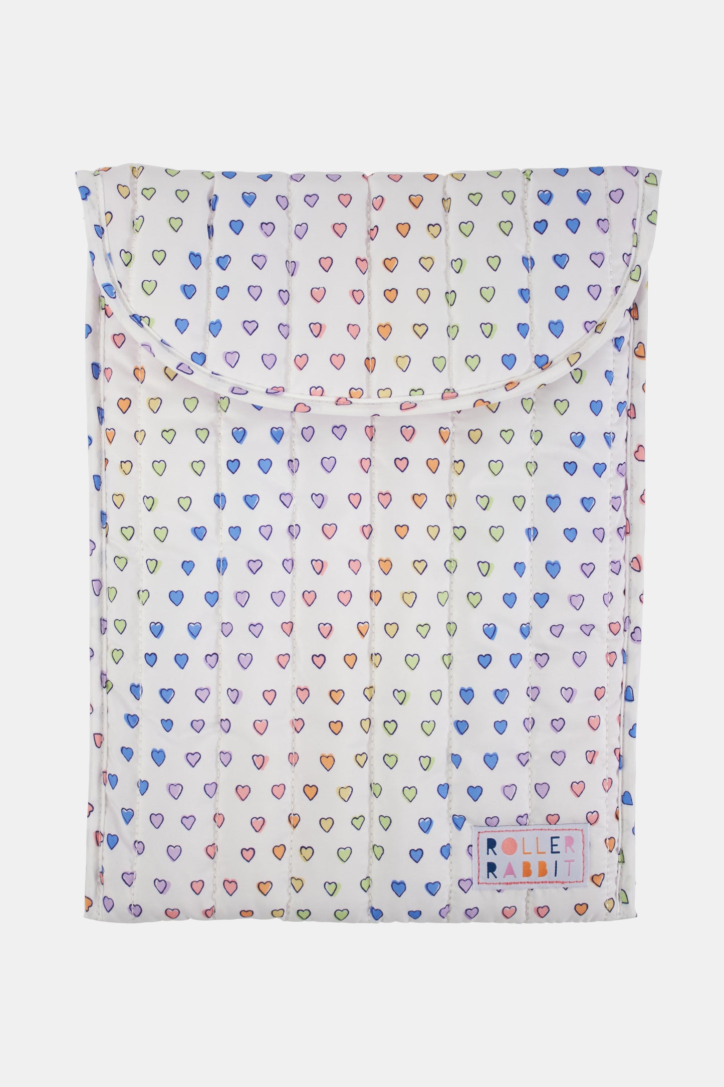 Roller Rabbit Quilted Disco Hearts Laptop Case