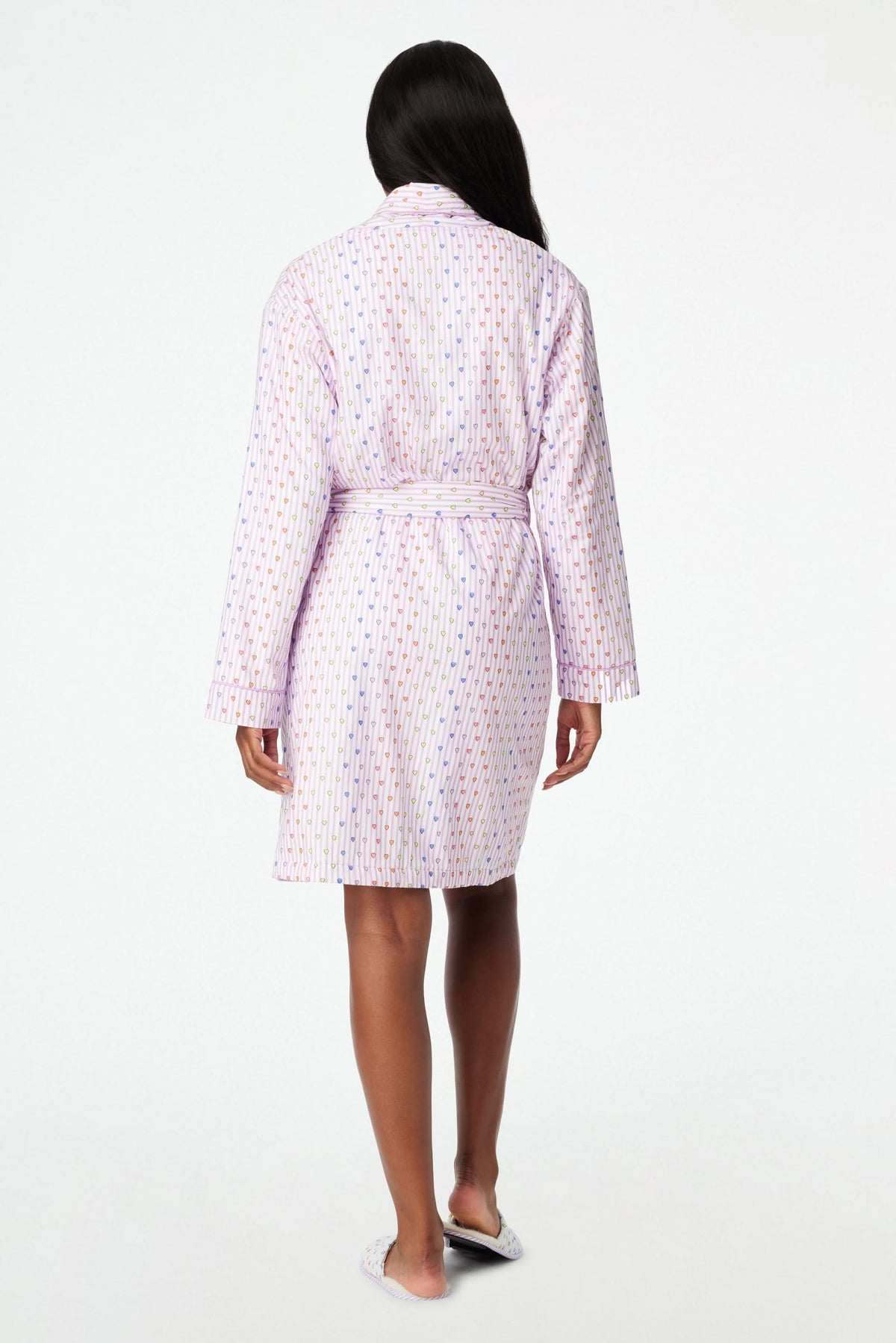 Roller Rabbit Disco Hearts Cosmo Robe, XS/S, Cotton