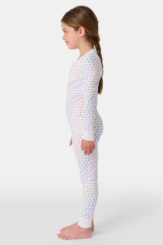 Roller Rabbit Rainbow Kids Disco Hearts Pajamas