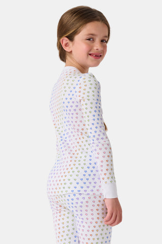 Roller Rabbit Rainbow Kids Disco Hearts Pajamas