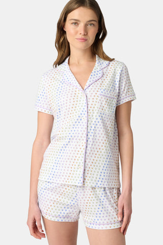 Roller Rabbit Disco Hearts Polo Pajamas