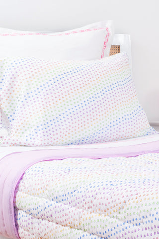 Roller Rabbit Disco Hearts Pillowcase Set with Ties