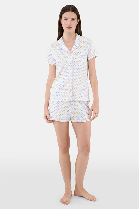 Roller Rabbit Disco Hearts Polo Pajamas view 2