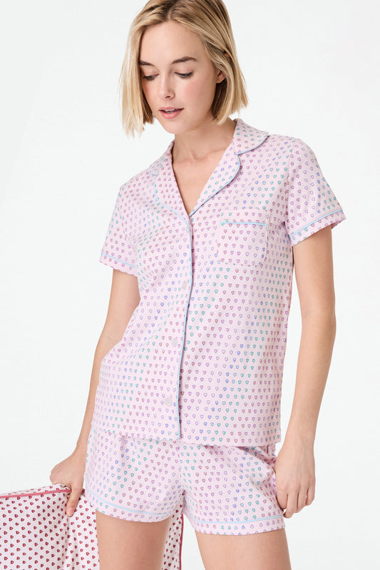 Disco Hearts Polo Pajamas