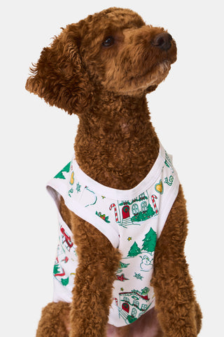 ROLLER RABBIT GREEN  Snow Village Dog Pajamas