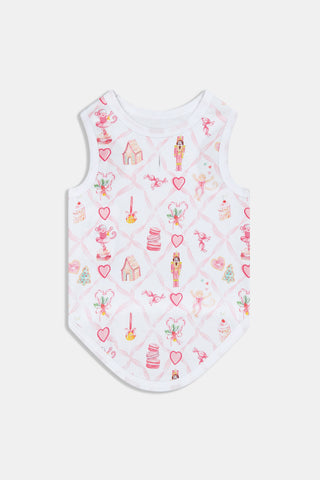 Roller Rabbit Pink Sugarplum Lattice Dog Pajamas