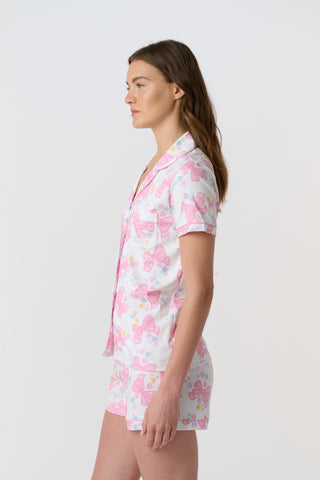 Roller Rabbit Pink Sugar Doily Beaux Polo Pajamas
