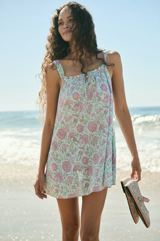 Roller Rabbit Pink Camellia Block Keaton Dress