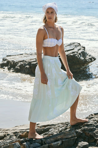 Roller Rabbit Seaglass Vanna Embroidery Carlisa Skirt