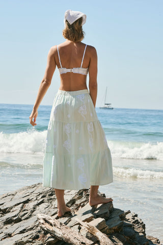 Roller Rabbit Seaglass Vanna Embroidery Carlisa Skirt