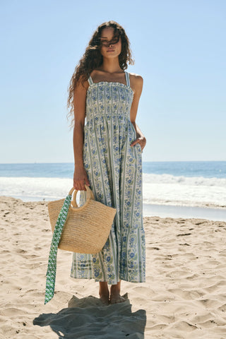 Roller Rabbit Blue Provencal Stripe Bristol Dress