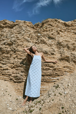 Roller Rabbit Light Blue Jemina Eyelet Athena Dress
