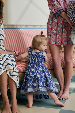 Roller Rabbit Blue Kids Lobster Trellis Ceri Dress