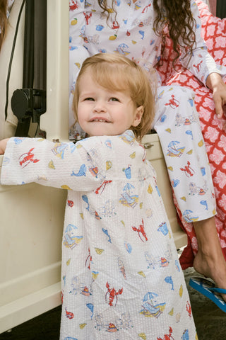 Roller Rabbit Red Kids Catch Of The Day Serafina Tunic