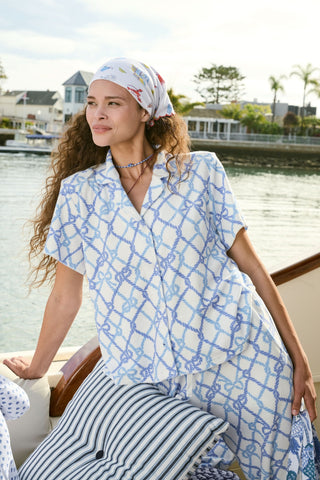 Roller Rabbit White Seaside Knots Eva Top