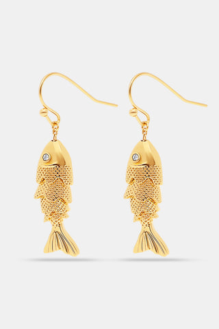 Roller Rabbit Gold SARDINE EARRINGS