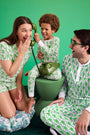 Roller Rabbit Kids Emerald Monkey Pajamas