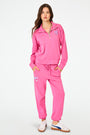 Roller Rabbit Monkey Love Berry Half Zip Sweatshirt