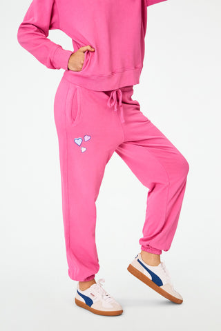 Roller Rabbit Berry Monkey Love Sweatpants