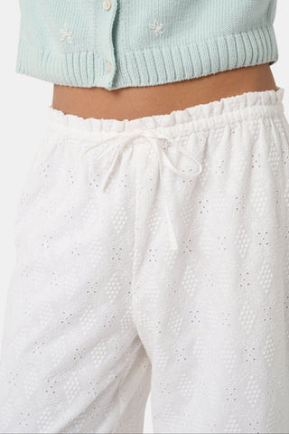 Roller Rabbit White Eyelet Lattice Lynette Pant