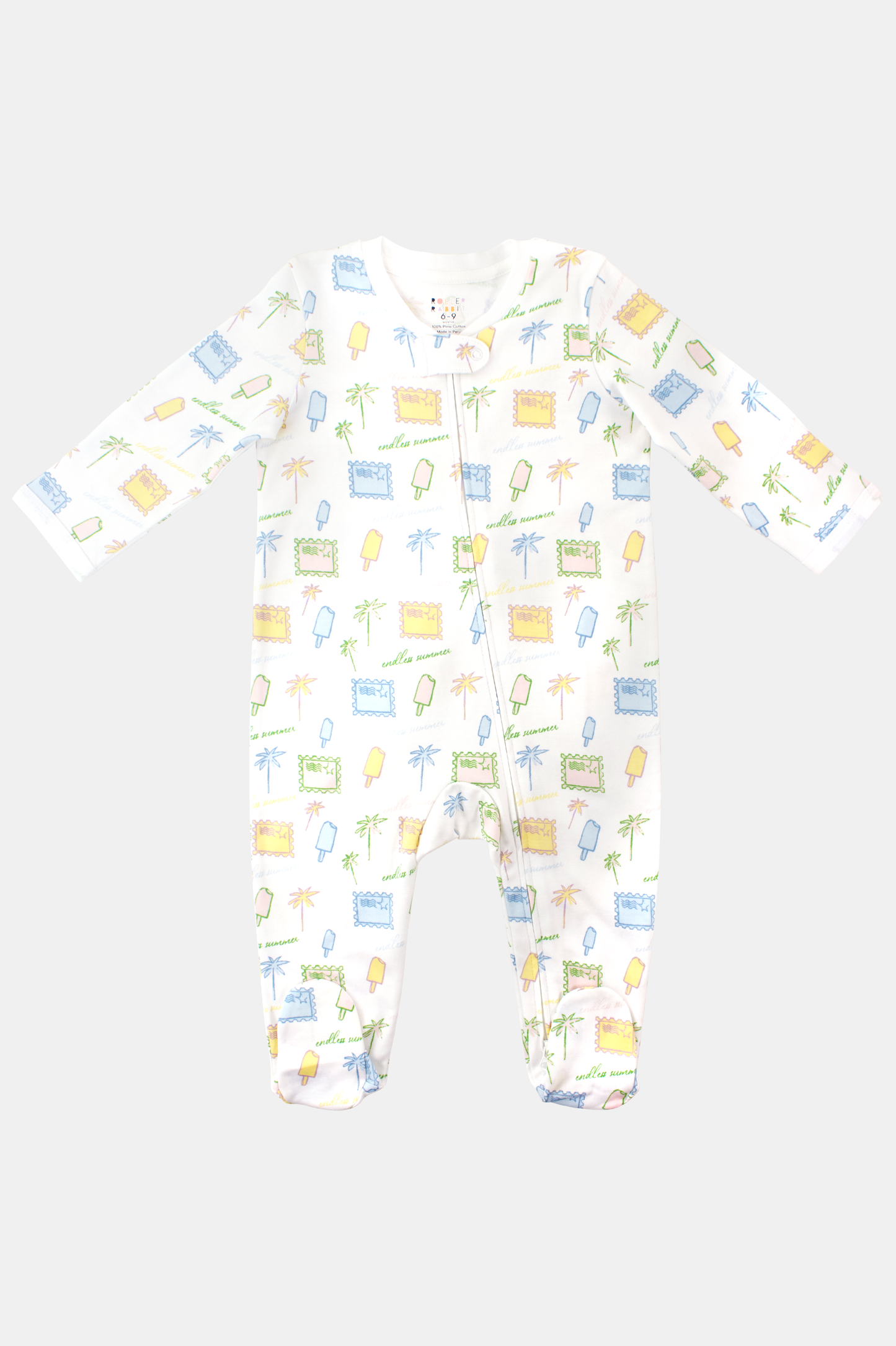 Roller Rabbit Infant Endless Summer Zipper Footie