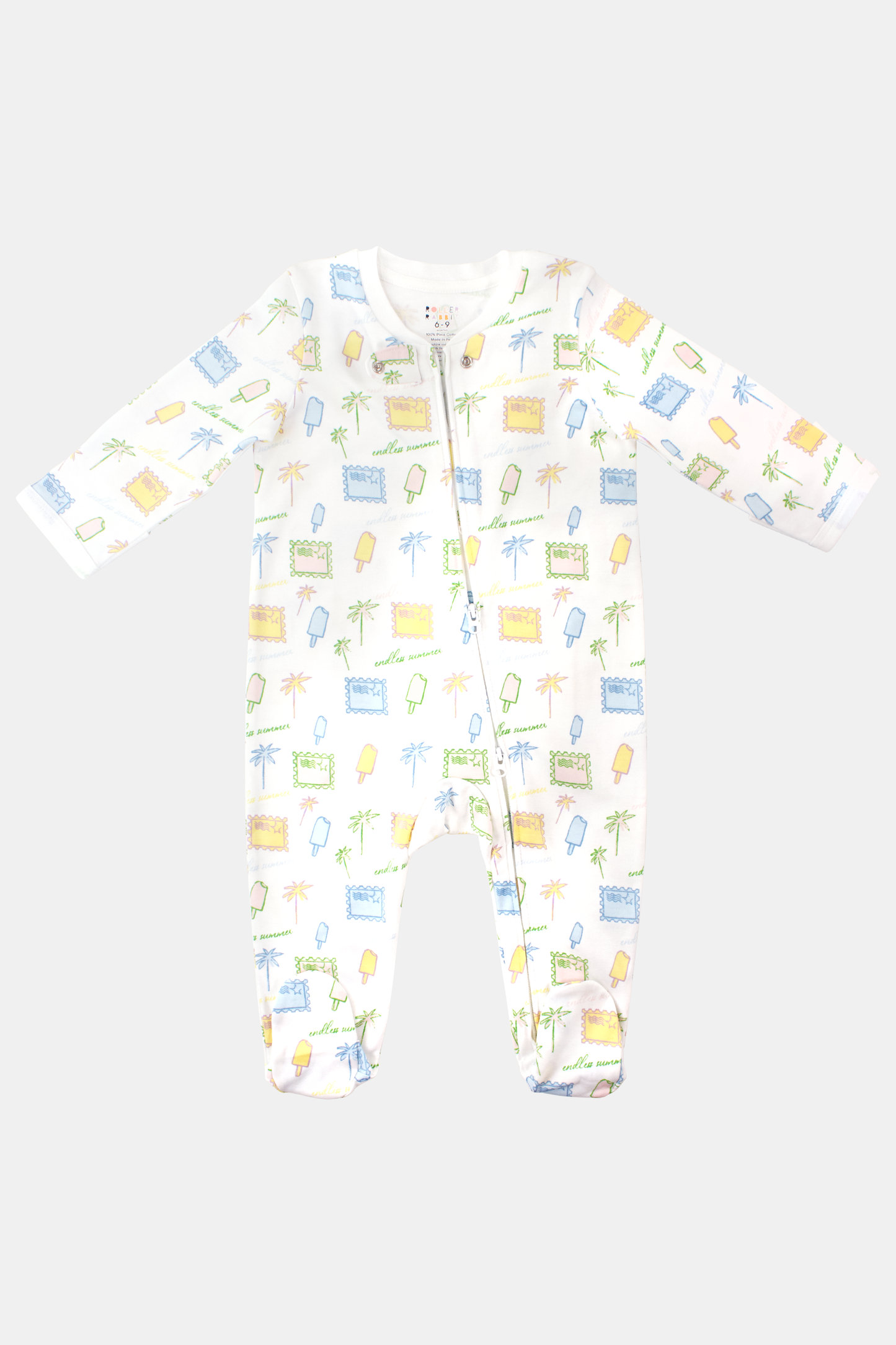 Roller Rabbit Infant Endless Summer Zipper Footie