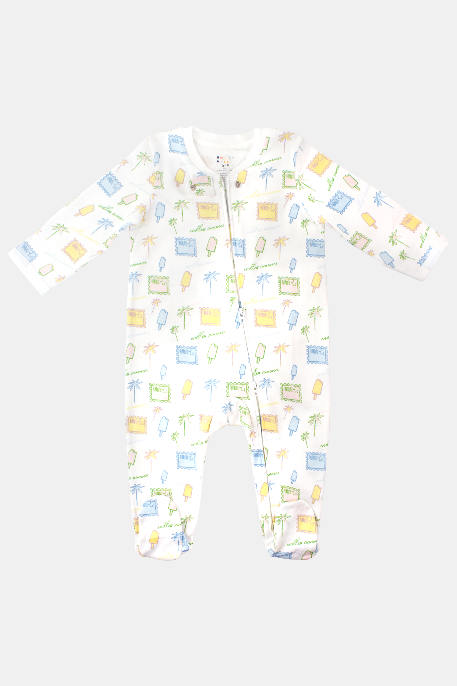 Roller Rabbit Infant Endless Summer Zipper Footie