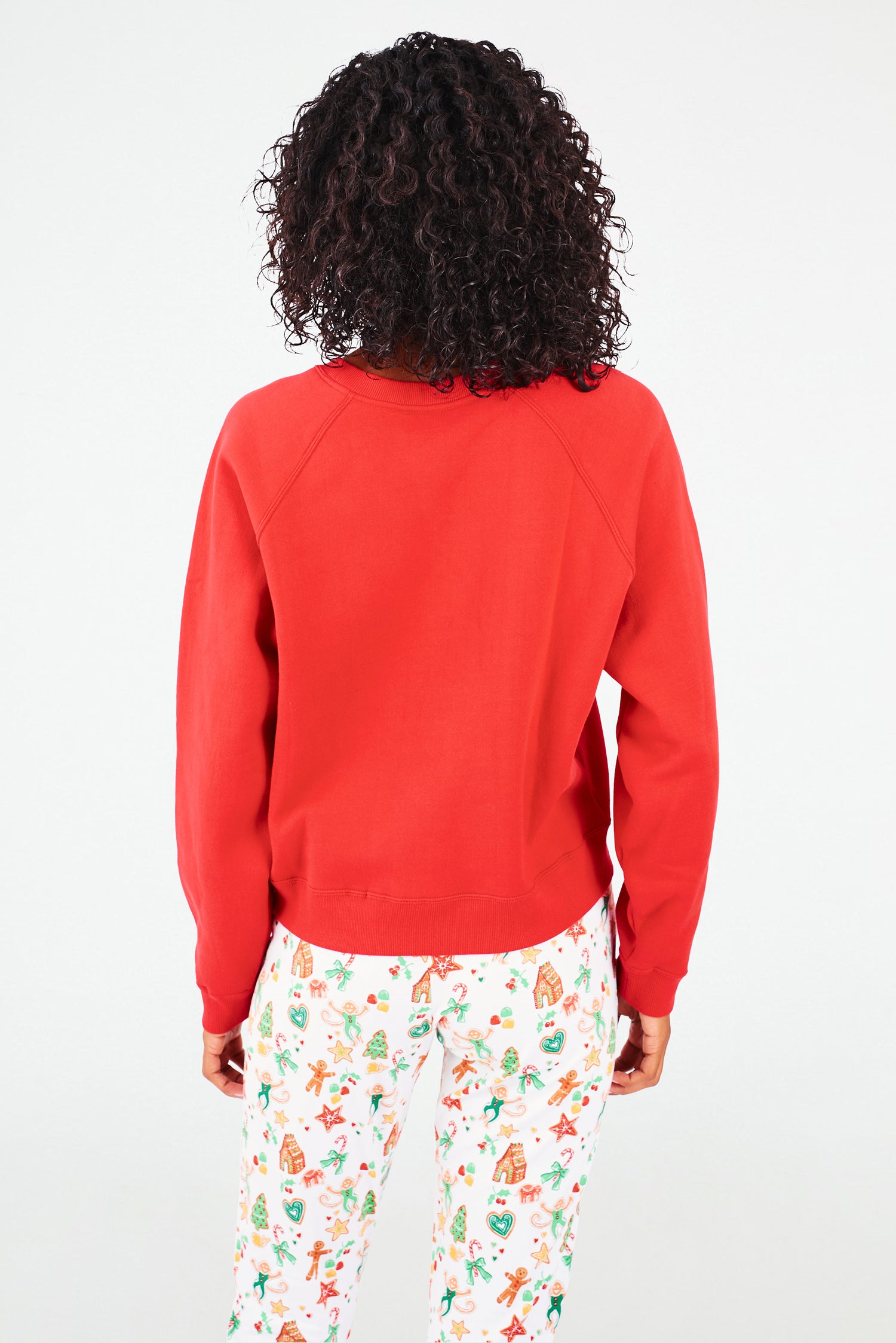 Roller Rabbit Red Womens Gingerbread Party Crewneck