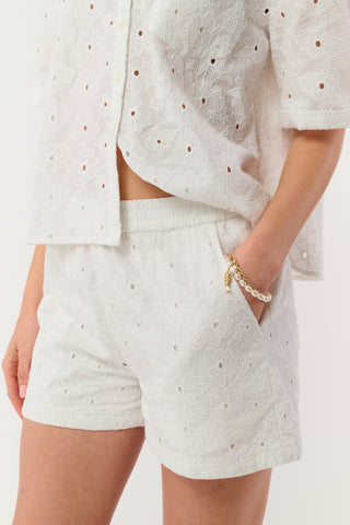 Roller Rabbit White Floral Eyelet Cody Shorts
