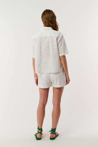 Roller Rabbit White Floral Eyelet Cody Shorts
