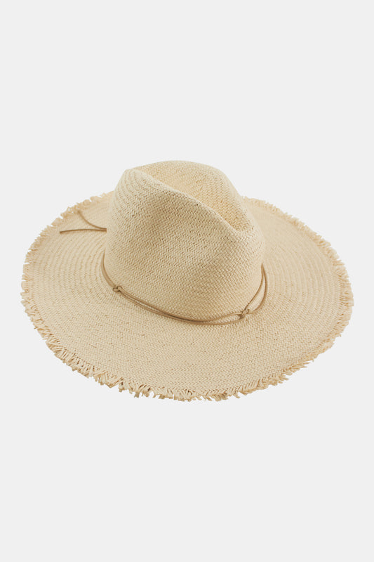 Hat Attack Natural Fringed Traveler Continental Hat
