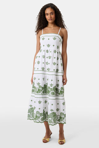 roller rabbit linen dress Roller Rabbit Printed Linen Dress - Blue Medallion