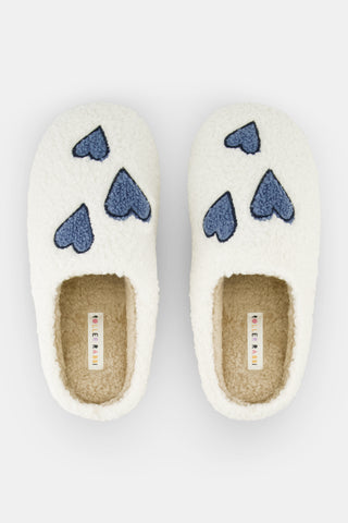Hearts Fuzzy Slippers