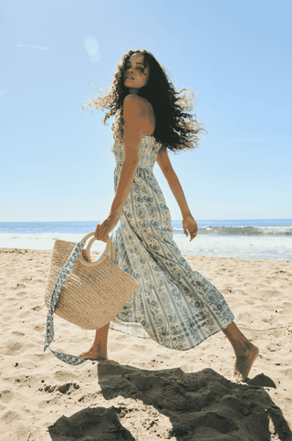 Woman in Roller Rabbit Dress