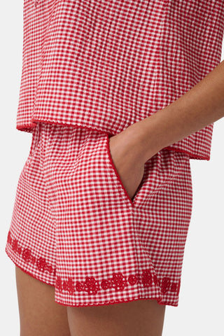 Roller Rabbit Red Gingham James Short