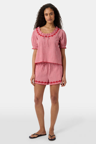 Roller Rabbit Red Gingham James Short