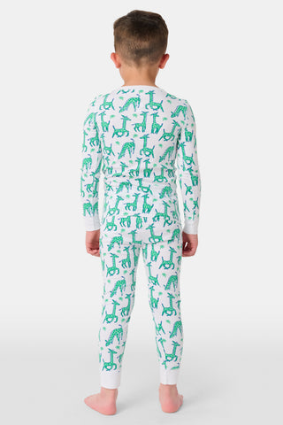 Roller Rabbit Green Kids Gigi Giraffe Pajamas
