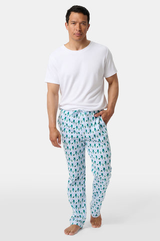 Roller Rabbit Green Mens Green Wave Lovely Monkey Simon Pant