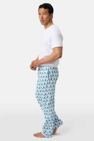 Roller Rabbit Green Mens Green Wave Lovely Monkey Simon Pant