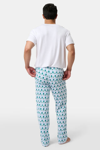 Roller Rabbit Green Mens Green Wave Lovely Monkey Simon Pant