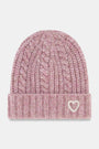 Roller Rabbit Womens Mauve Cable Knit Beanie 