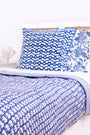 Roller Rabbit Blue Big Cata Decorative Pillow