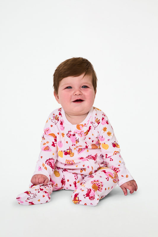 Roller Rabbit Infant Fall-A-Palooza Zipper Footie view 1