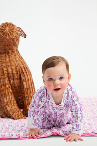 Pink Hoppy Baby Quilt