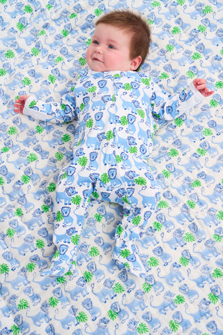 Roller Rabbit Infant Leo The Lion Zipper Footie